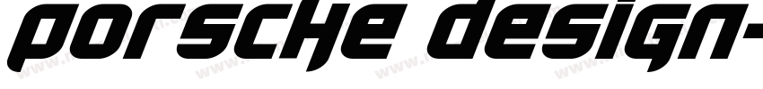 PORSCHE DESIGN字体转换
